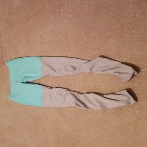 Alo Yoga Women's Teal Gray Goddess Leggings